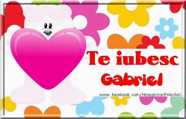 Felicitari de dragoste - Te iubesc Gabriel