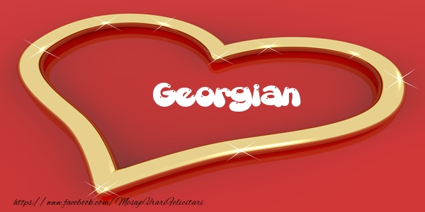 Felicitari de dragoste - Georgian Iti dau inima mea
