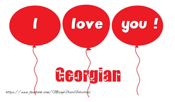 Felicitari de dragoste -  I love you Georgian