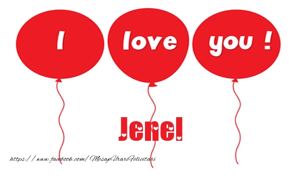 Felicitari de dragoste -  I love you Jenel