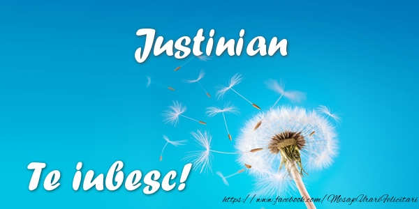 Felicitari de dragoste - Justinian Te iubesc!