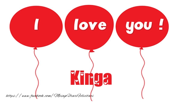 Felicitari de dragoste -  I love you Kinga