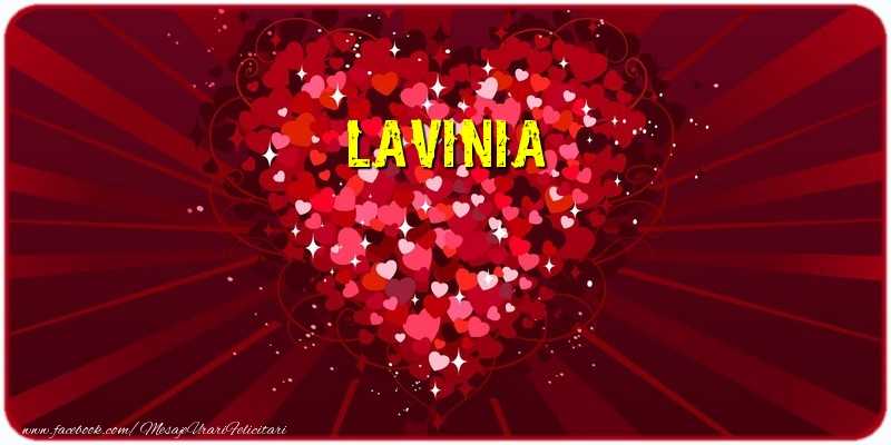 te iubesc lavinia Lavinia