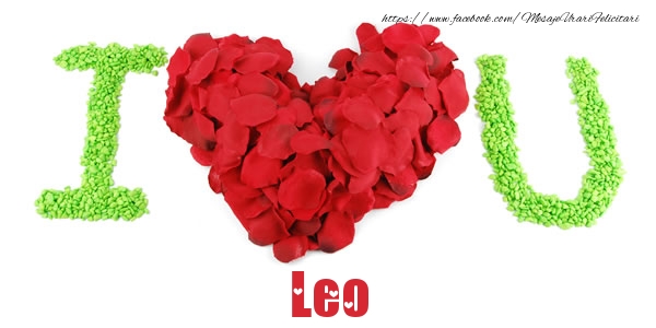 Felicitari de dragoste - I love you Leo