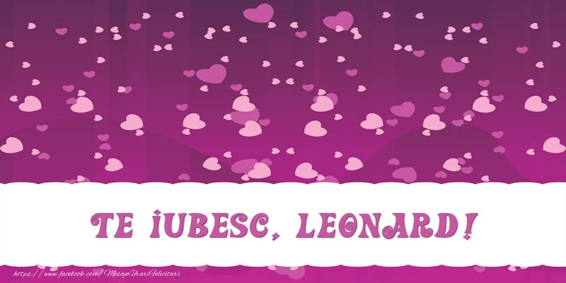 Felicitari de dragoste - Te iubesc, Leonard!