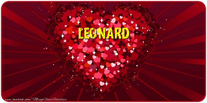 Felicitari de dragoste - ❤️❤️❤️ Inimioare | Leonard