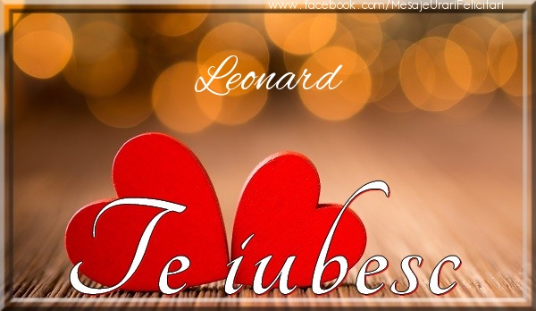 Felicitari de dragoste - Leonard Te iubesc