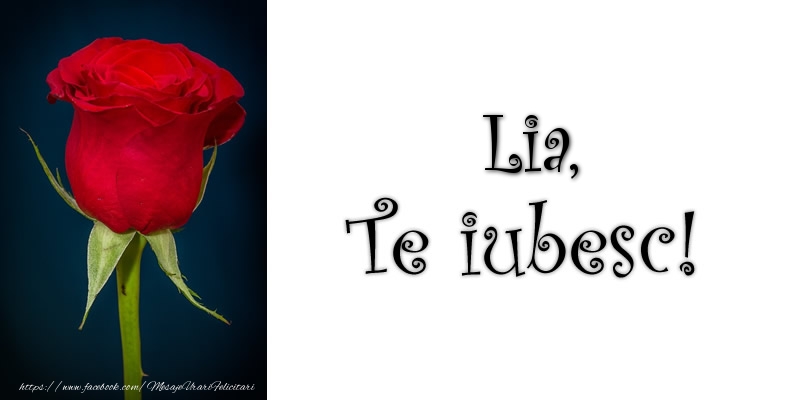 Felicitari de dragoste - Trandafiri | Lia Te iubesc!