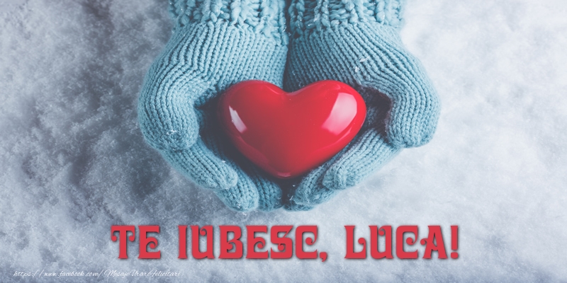 Felicitari de dragoste - TE IUBESC, Luca!