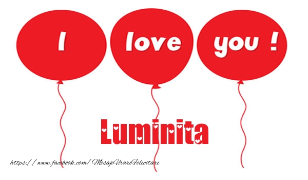 Felicitari de dragoste -  I love you Luminita