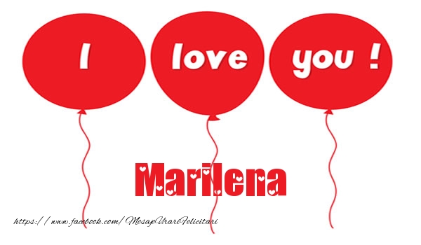 Felicitari de dragoste -  I love you Marilena