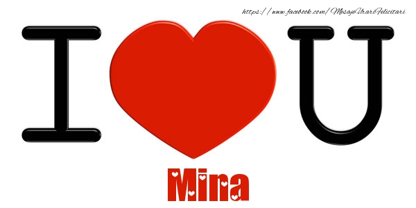 Felicitari de dragoste -  I Love You Mina