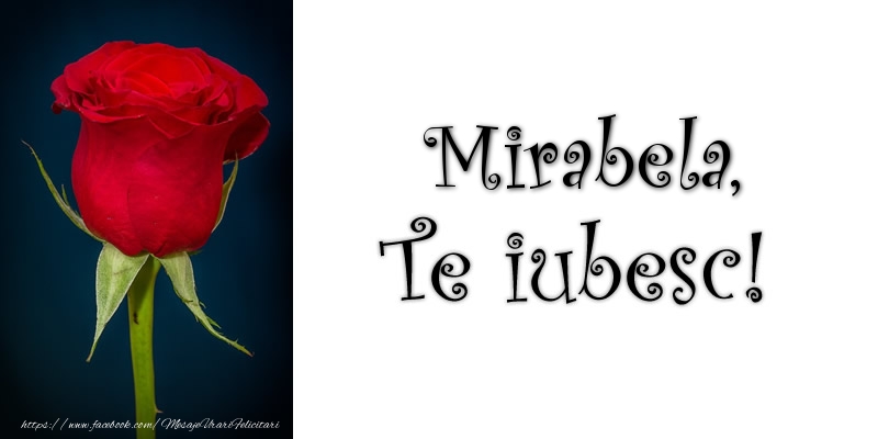 Felicitari de dragoste - Mirabela Te iubesc!