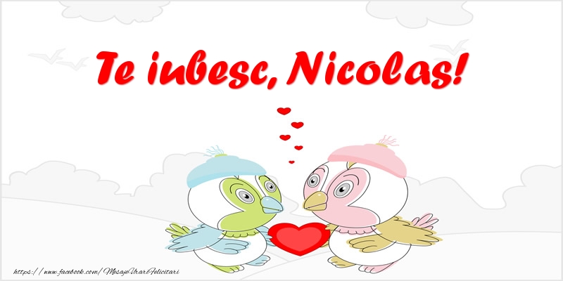 Felicitari de dragoste - Haioase | Te iubesc, Nicolas!