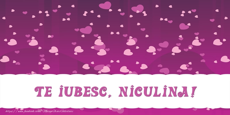 Felicitari de dragoste - ❤️❤️❤️ Inimioare | Te iubesc, Niculina!