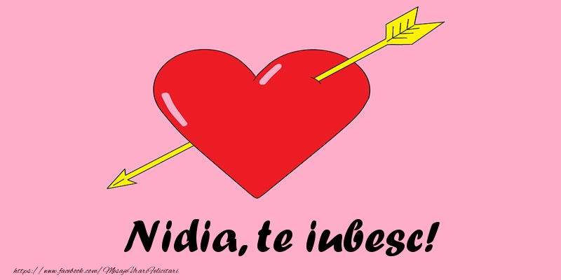Felicitari de dragoste - Nidia, te iubesc!