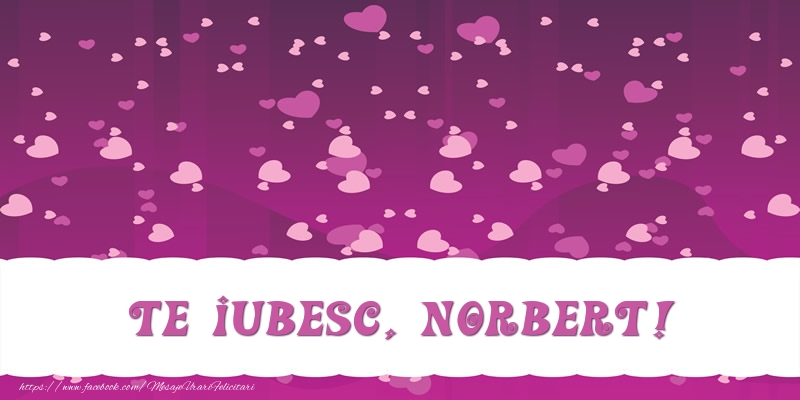 Felicitari de dragoste - ❤️❤️❤️ Inimioare | Te iubesc, Norbert!