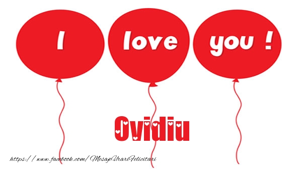 Felicitari de dragoste -  I love you Ovidiu
