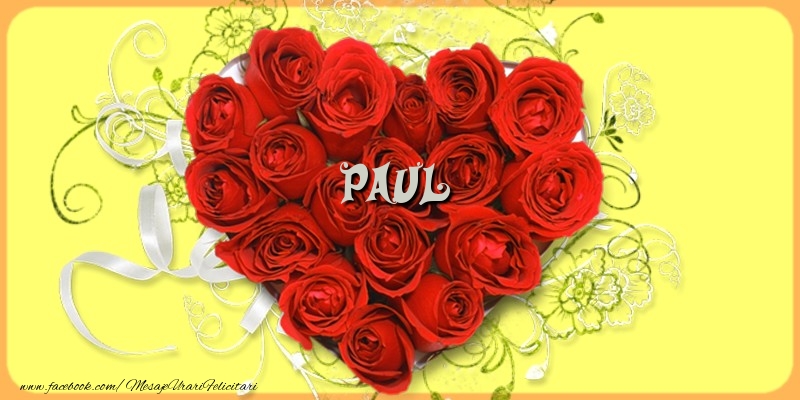 Felicitari de dragoste - ❤️❤️❤️ Inimioare & Trandafiri | Paul