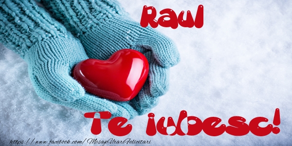 Felicitari de dragoste - Raul Te iubesc!