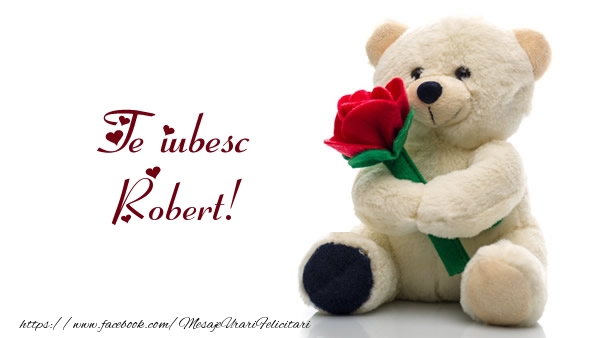 Felicitari de dragoste - Ursuleti | Te iubesc Robert!