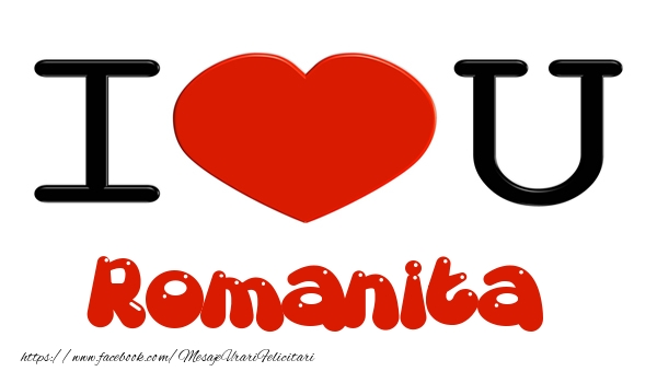 Felicitari de dragoste -  I love you Romanita