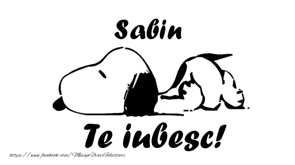 Felicitari de dragoste - Sabin Te iubesc!