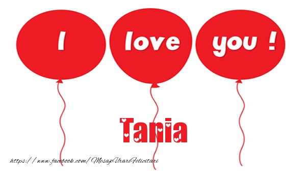 Felicitari de dragoste -  I love you Tania