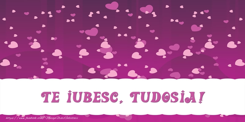 Felicitari de dragoste - Te iubesc, Tudosia!