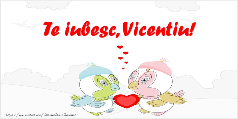 Felicitari de dragoste - Haioase | Te iubesc, Vicentiu!