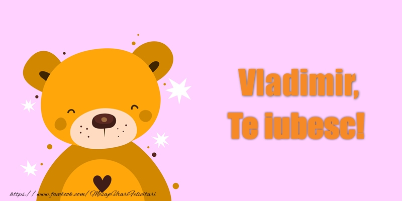 Felicitari de dragoste - Ursuleti | Vladimir Te iubesc!