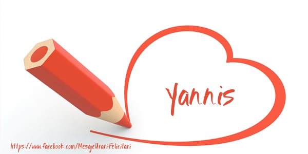 Felicitari de dragoste - Te iubesc Yannis