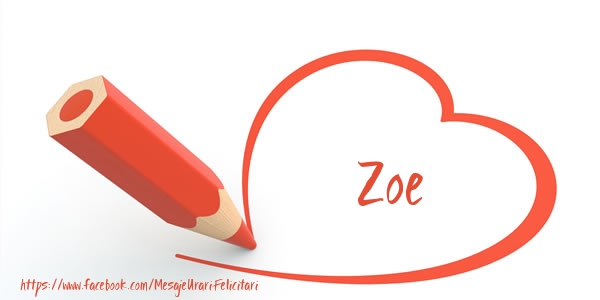 Felicitari de dragoste - Te iubesc Zoe