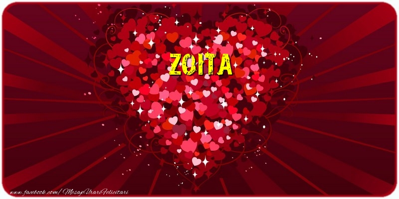Felicitari de dragoste - Zoita