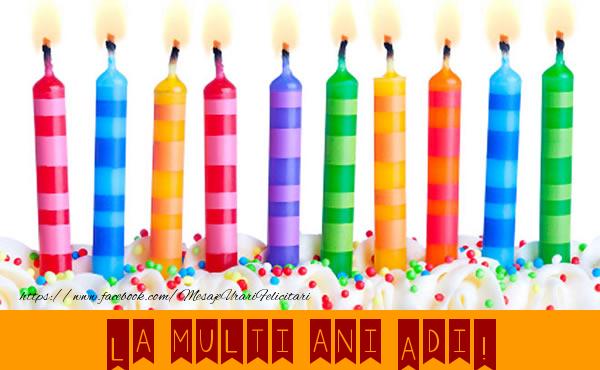 Felicitari de la multi ani - Lumanari | La multi ani Adi!