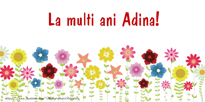 Felicitari de la multi ani - Confetti | La multi ani Adina!