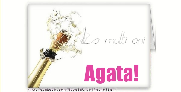 Felicitari de la multi ani - Flori | La multi ani Agata!