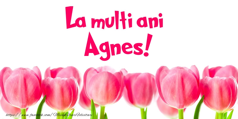 Felicitari de la multi ani - Flori & Lalele | La multi ani Agnes!