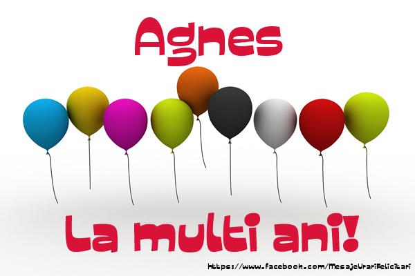 Felicitari de la multi ani - Baloane | Agnes La multi ani!