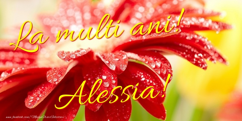 Felicitari de la multi ani - La multi ani! Alessia