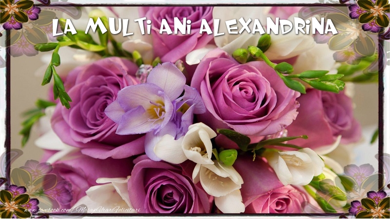 Felicitari de la multi ani - La multi ani Alexandrina