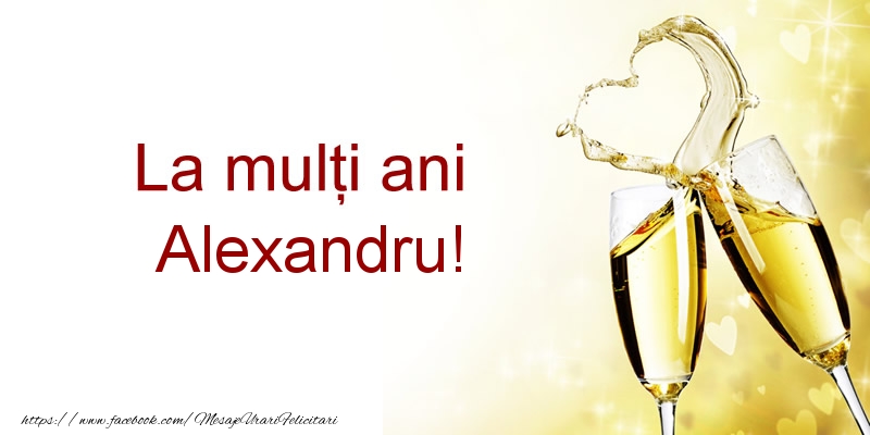 Felicitari de la multi ani - La multi ani Alexandru!