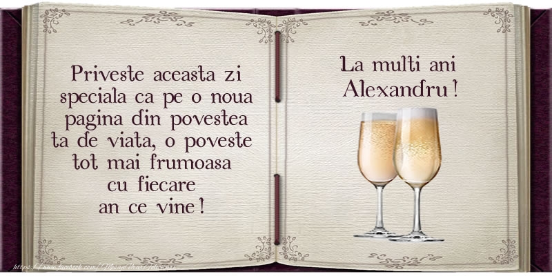 felicitari cu ziua de nastere pentru alexandru La multi ani Alexandru!