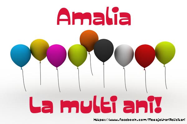 Felicitari de la multi ani - Baloane | Amalia La multi ani!