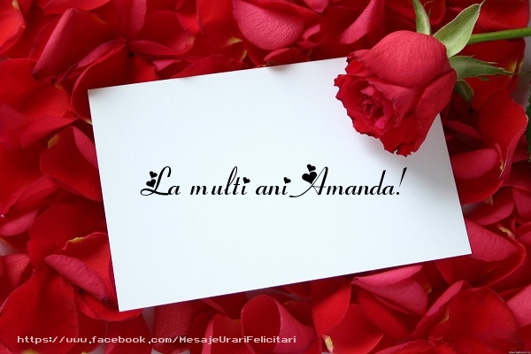 Felicitari de la multi ani - Flori | La multi ani Amanda!