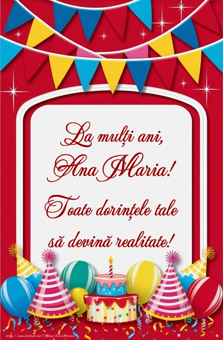 Felicitari de la multi ani -  Tort, baloane la petrecere pentru fete