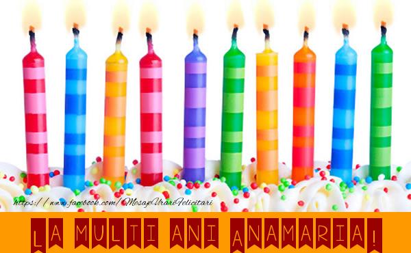 Felicitari de la multi ani - Lumanari | La multi ani Anamaria!