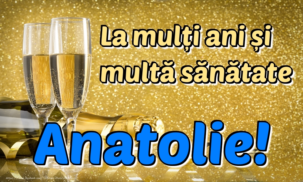 Felicitari de la multi ani - La mulți ani multă sănătate Anatolie!