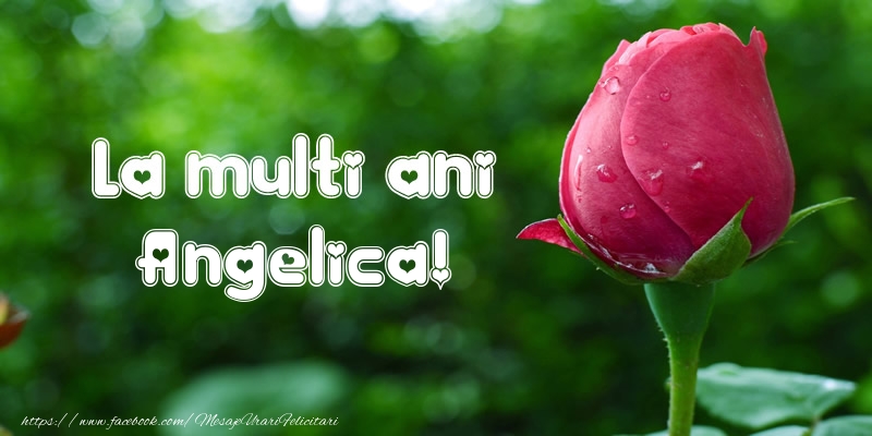 Felicitari de la multi ani - Flori & Lalele | La multi ani Angelica!
