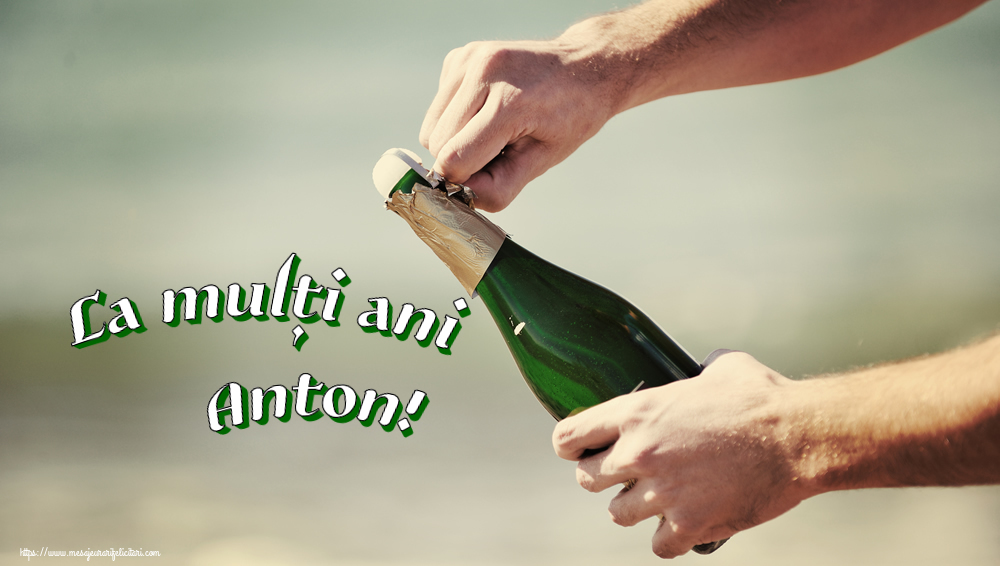 Felicitari de la multi ani - La mulți ani Anton! ~ pentru barbati